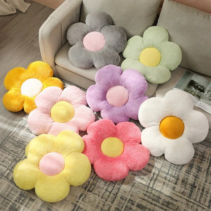 Stuffed Five Petal Flower Cushion