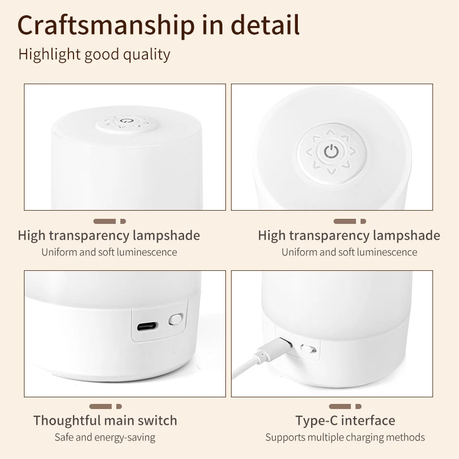Touch Control Bedside Lamp