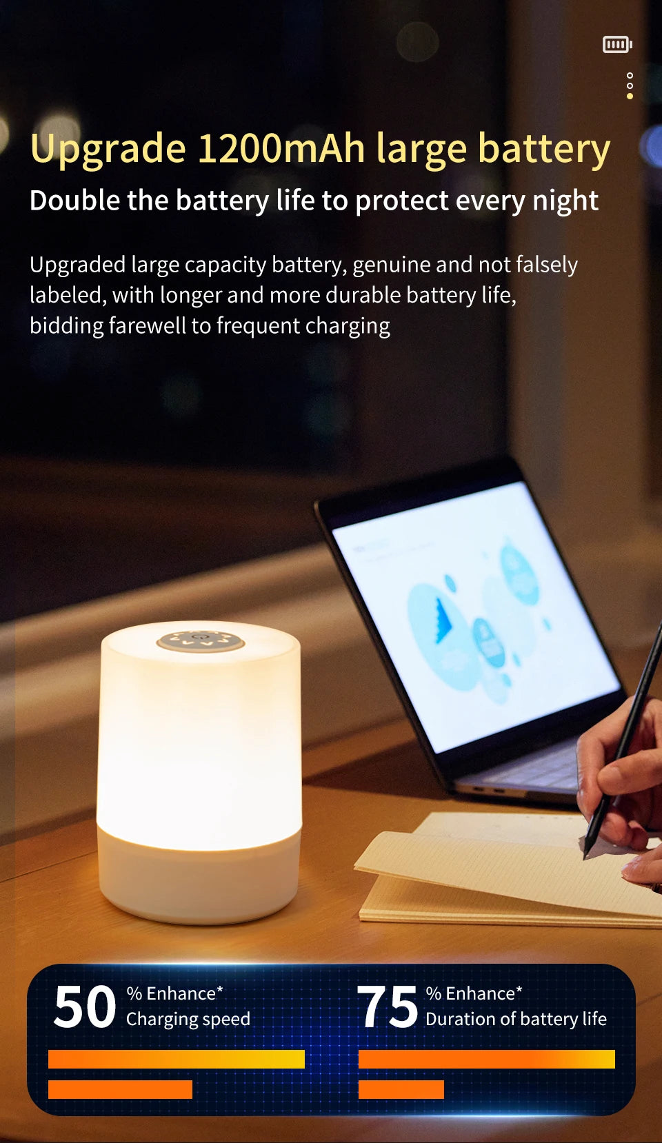 Touch Control Bedside Lamp