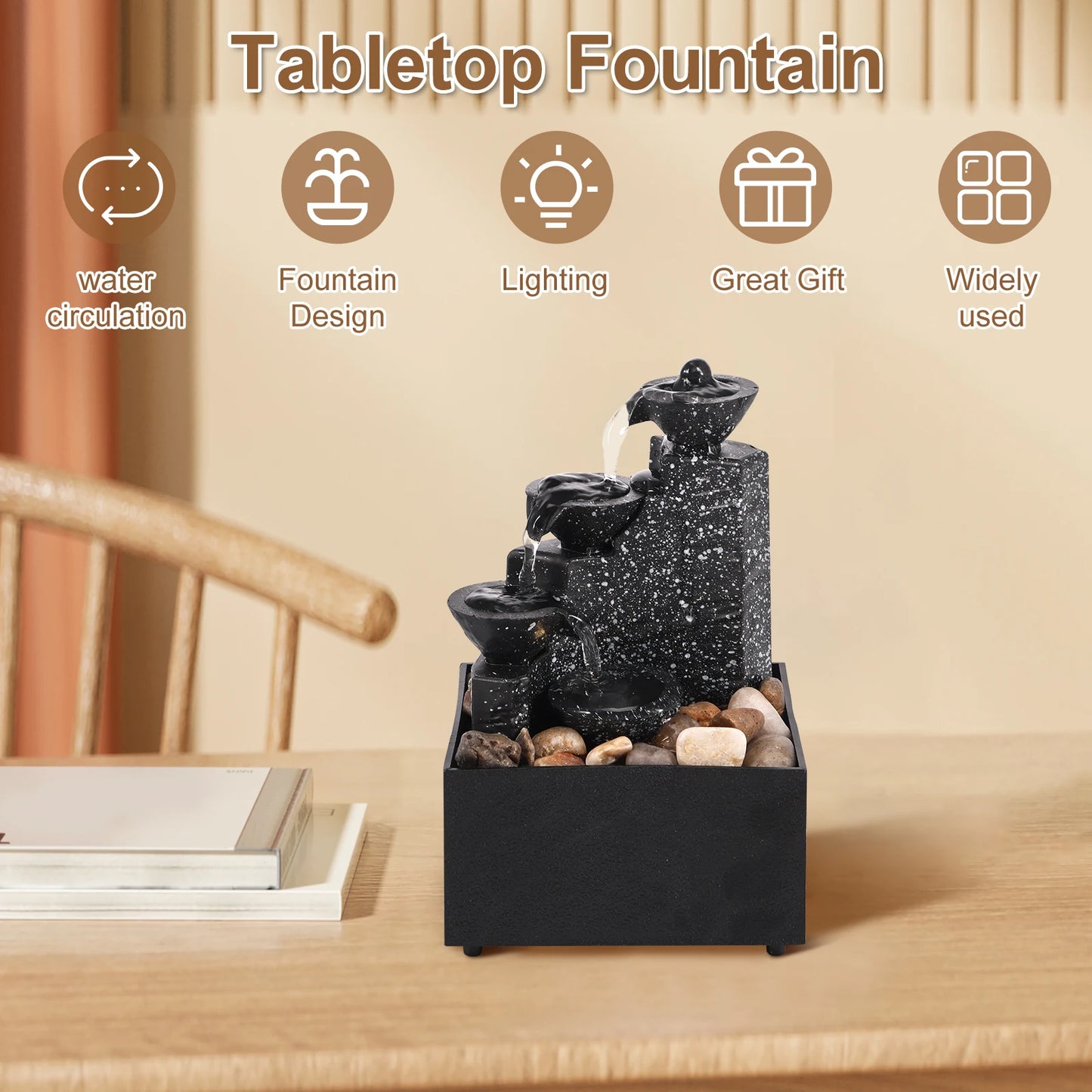Zen Waterfall Fountain
