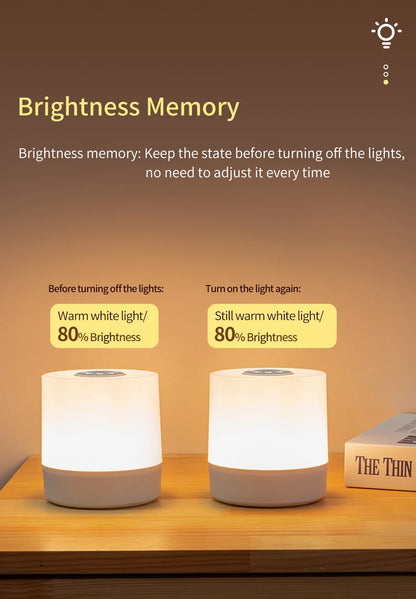 Touch Control Bedside Lamp