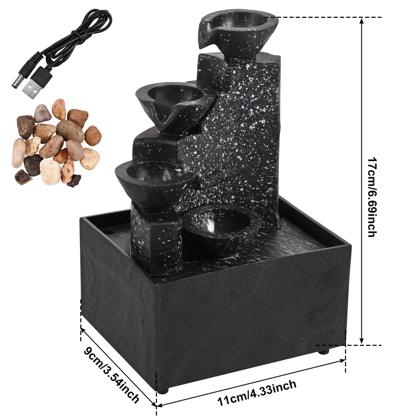 Zen Waterfall Fountain