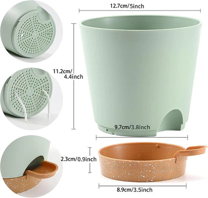 Self-Watering Plant Pots (5 Pack)