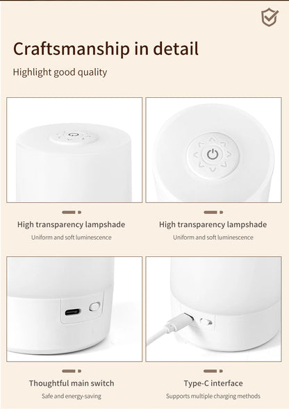 Touch Control Bedside Lamp