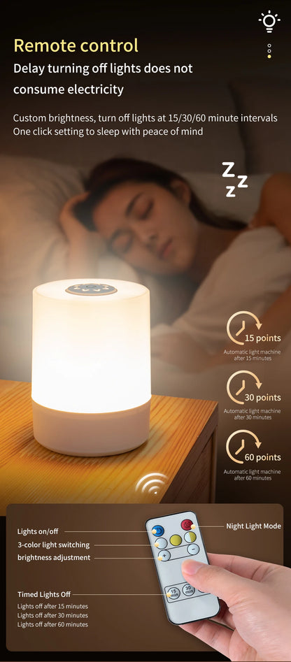 Touch Control Bedside Lamp