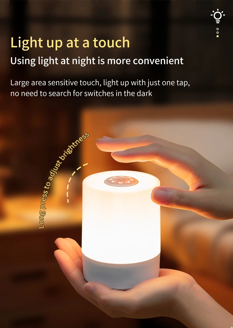 Touch Control Bedside Lamp