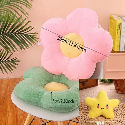 Stuffed Five Petal Flower Cushion