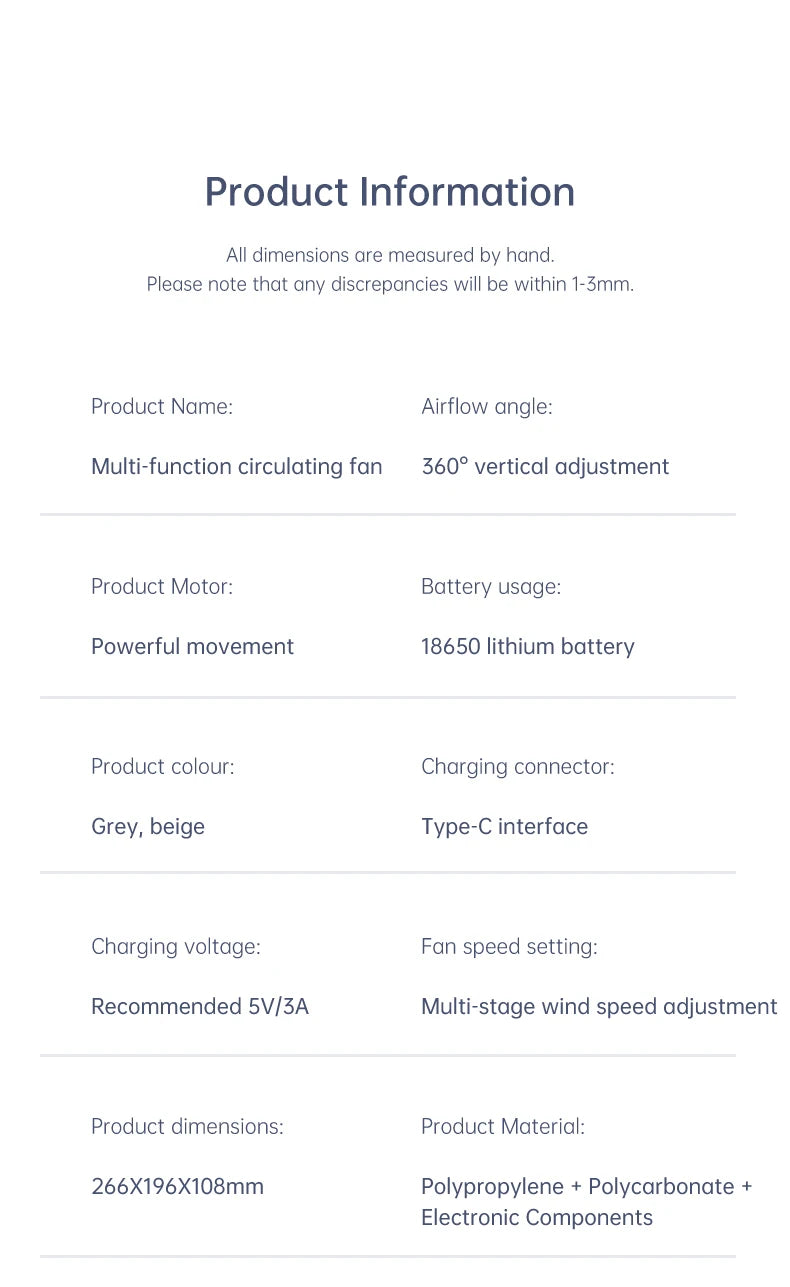 Smart Air Circulator Fan